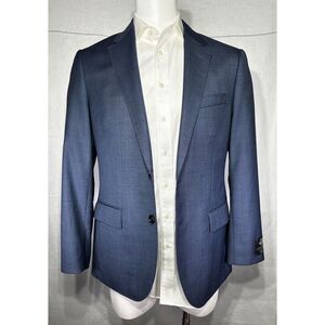 J Crew $450‎ Ludlow Slim Stretch Suit Jacket Italian Wool Harbor Blue 42R J3272